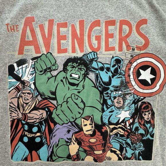 NWT Avengers Retro Marvel‎ Comics Art Classic Hero Team Graphic Tee Men's Size M - Picture 1 of 6
